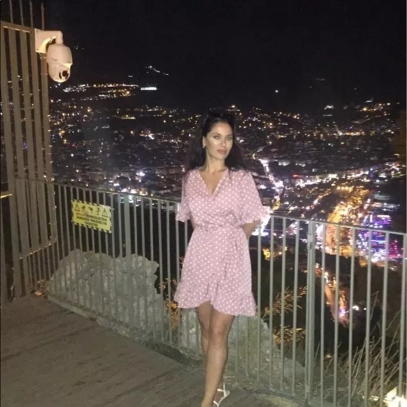 Pink polka dot dress - Picture 4 of 8